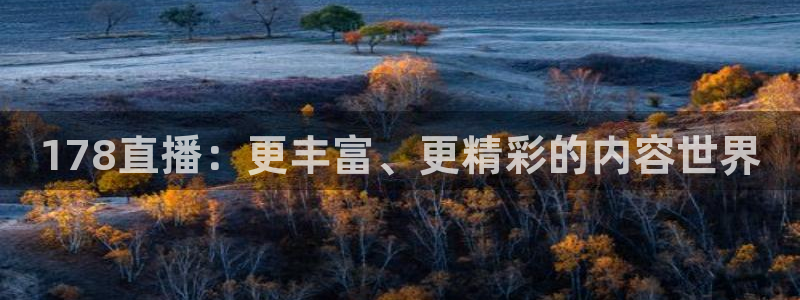 鲸鱼体育nba直播在线观看：178直播：更丰富、更精彩的内容世界